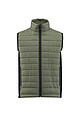 Mens insulated vest PAYPER SUBWAY, military green/black, size M