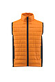 Mens insulated vest PAYPER SUBWAY, orange/black, size L