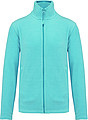 Mens microfleece sweatshirt KARIBAN, blue melange, S