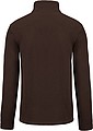 Mens microfleece sweatshirt KARIBAN, brown, S