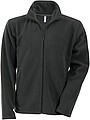 Mens microfleece sweatshirt KARIBAN, dark grey, S