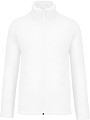 Mens microfleece sweatshirt KARIBAN, white, S