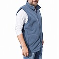 Mens microfleece vest KARIBAN, dark blue, 3XL