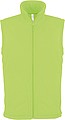 Mens microfleece vest KARIBAN, lime green, XXL