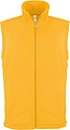 Mens microfleece vest KARIBAN, yellow, L