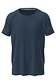 Mens performance T-shirt STEDMAN MESH RAGLAN, navy blue, size M