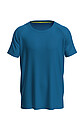 Mens performance T-shirt STEDMAN MESH RAGLAN, royal blue, size S