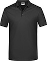 Mens Piqué Polo, black, L