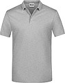 Mens Piqué Polo, grey heather, S