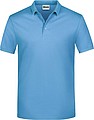 Mens Piqué Polo, sky blue, L