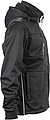 Mens softshell jacket JAMES & NICHOLSON, black/black/white, 2XL