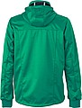 Mens softshell jacket JAMES & NICHOLSON, irish green/navy/white, S
