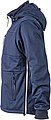Mens softshell jacket JAMES & NICHOLSON, navy/navy/white, 2XL