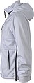 Mens softshell jacket JAMES & NICHOLSON, white/white/navy, S