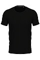 Mens STEDMAN STRETCH-T T-shirt, black, size S
