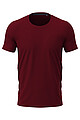 Mens STEDMAN STRETCH-T T-shirt, burgundy, size 3XL