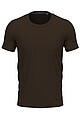 Mens STEDMAN STRETCH-T T-shirt, dark brown, size S