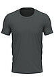 Mens STEDMAN STRETCH-T T-shirt, dark grey, size 3XL