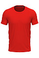 Mens STEDMAN STRETCH-T T-shirt, red, size S