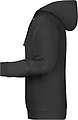 Mens sweatshirt with hoodie James Nicholson, black, M