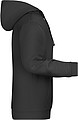 Mens sweatshirt with hoodie James Nicholson, black, M