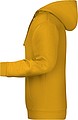 Mens sweatshirt with hoodie James Nicholson, dark yellow, M