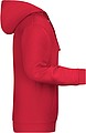 Mens sweatshirt with hoodie James Nicholson, red, M