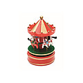 Mini carousel music box