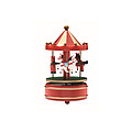 Mini carousel music box
