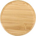 Mirage 650 ml single-walled borosilicate glass bottle with bamboo lid, transparent
