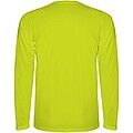 Montecarlo long sleeve mens sports t-shirt, fluor yellow