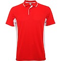 Montmelo short sleeve unisex sports polo, red, size M