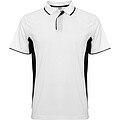 Montmelo short sleeve unisex sports polo, white, size L