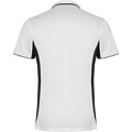 Montmelo short sleeve unisex sports polo, white, size L
