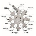 Multi-tool 17-in-1 stainless steel snowflake shaped