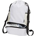 Nomad GRS recycled sports drawstring bag with bottom compartment 18L, sandstone