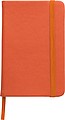Note book with a soft PU coverOrange