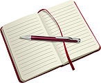 Note book with a soft PU coverWhite