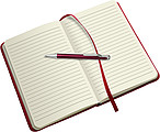 Notebook with a soft PU coverOrange