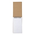 Notebook with sticky notes.Brown