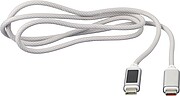 Nylon charging cable 100W Gerd, light grey