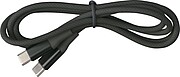 Nylon charging cable Jacob, black