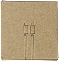 Nylon charging cable Jacob, white