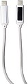 Nylon fabric charging cable 65W Claudia , light grey