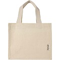 Odessa 220 g/m2 GRS recycled cotton mini gusset tote bag 9L, natural