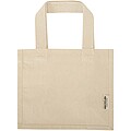 Odessa 220 g/m2 GRS recycled cotton mini gusset tote bag 9L, natural