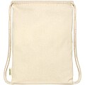 Odisha 100 g/m2 OCS organic drawstring bag 5L, natural