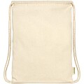 Odisha 100 g/m2 OCS organic drawstring bag 5L, natural