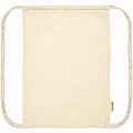 Odisha 100 g/m2 OCS organic drawstring bag 5L, natural