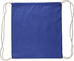 Oeko-Tex cotton (140 gsm) drawstring backpack Bridget, blue